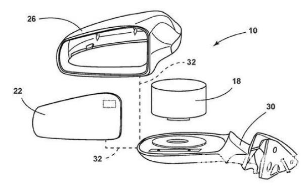 福特申請(qǐng)新專利：可將自動(dòng)駕駛激光雷達(dá)放在后視鏡內(nèi)