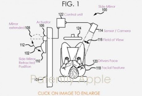 駕駛再無盲點(diǎn)區(qū) 蘋果再發(fā)“自動(dòng)駕駛汽車側(cè)視鏡專利”