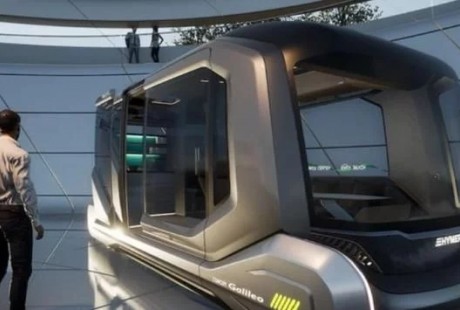 未來的自動駕駛房車，車廂等于移動酒店，可直接在野外露營